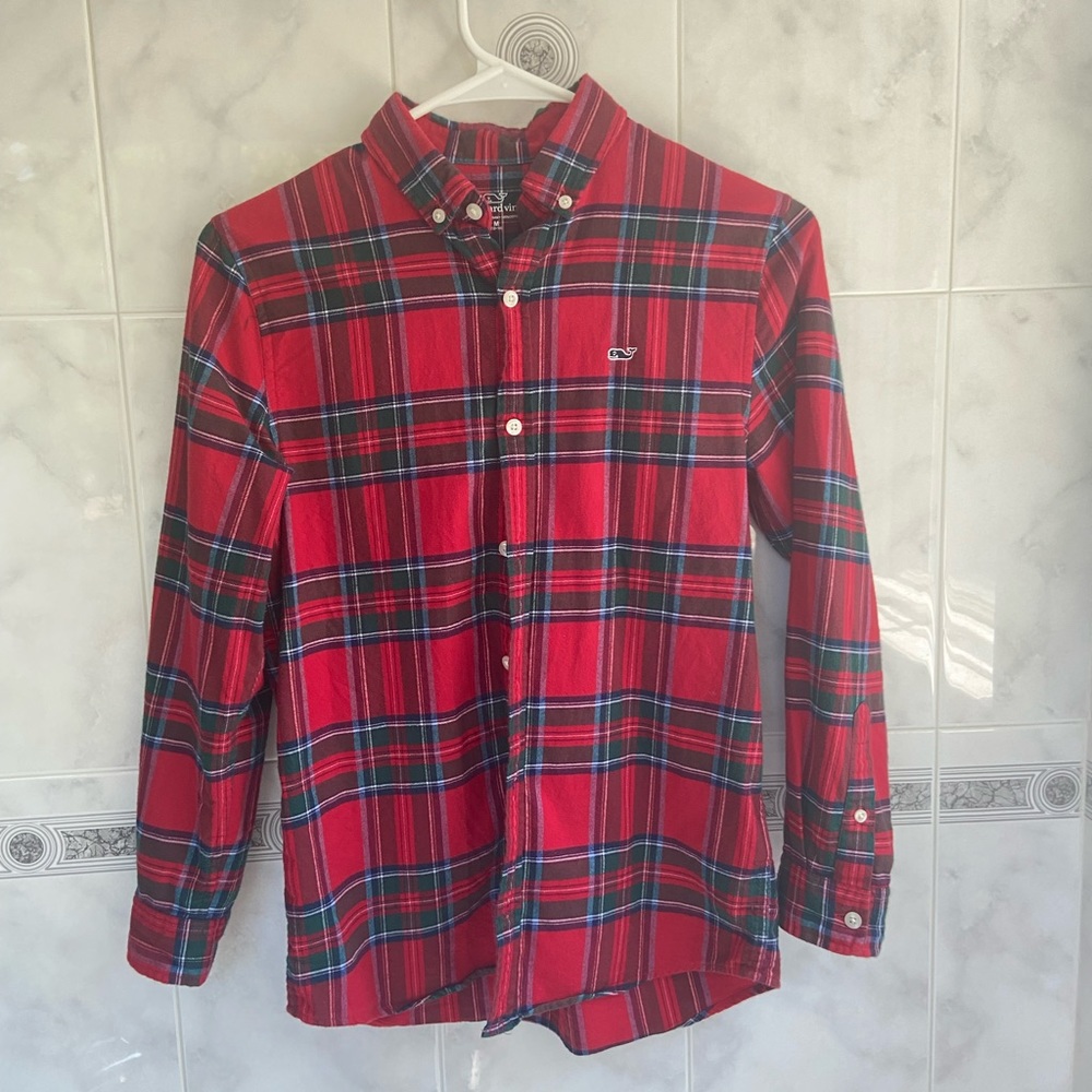 Vineyard Vines Boys plaid flannel